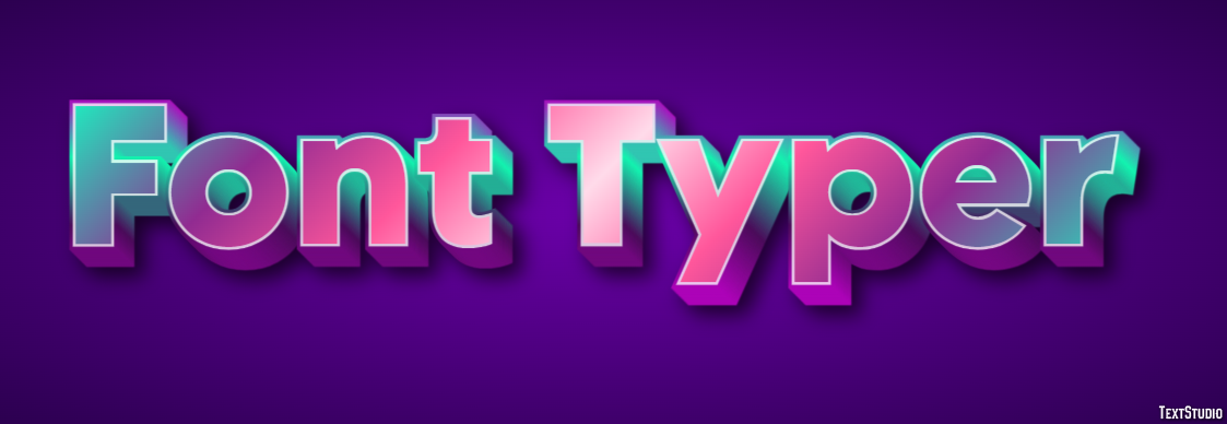 Font Typer Effetto testo