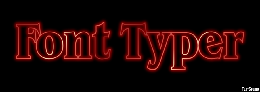 Font Typer Effetto testo