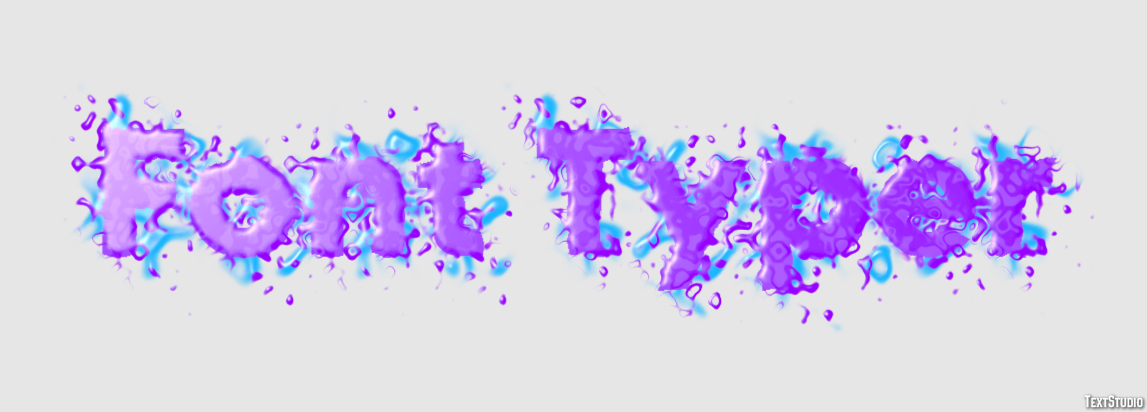 Font Typer Effetto testo