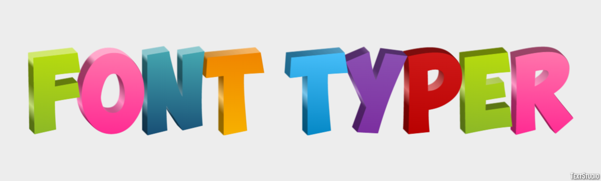 Font Typer Effetto testo