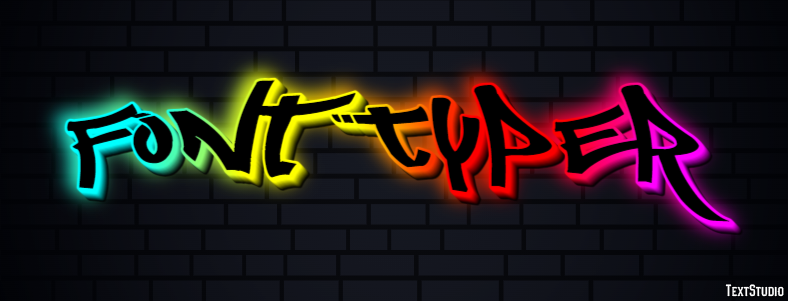Font Typer Effetto testo