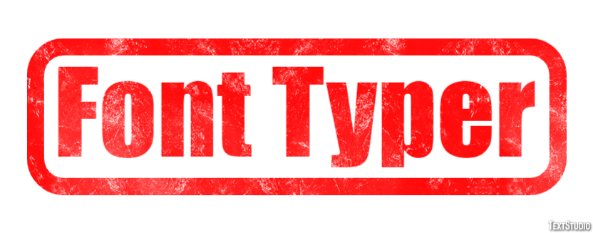Font Typer Effetto testo