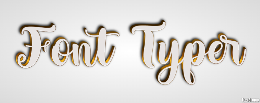 Font Typer Effetto testo