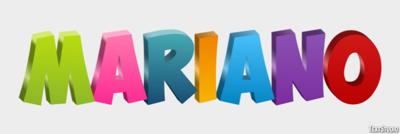 Mariano Efecto de Texto