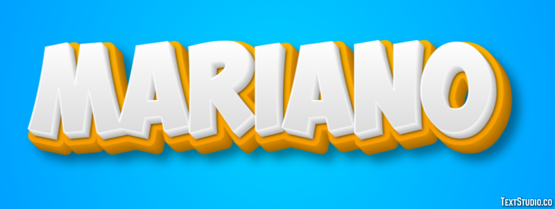 Mariano Efecto de Texto