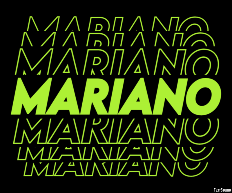 Mariano Efecto de Texto