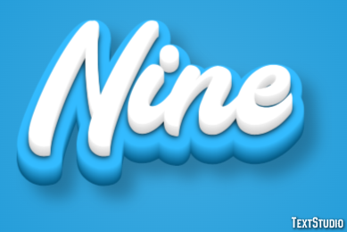 Nine Text effect
