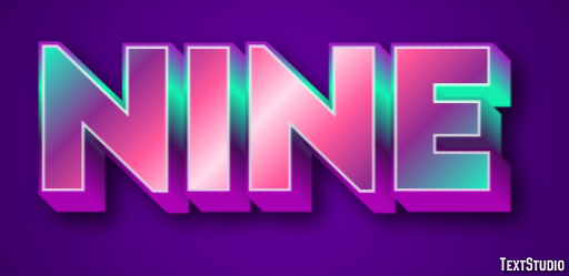Nine Text effect