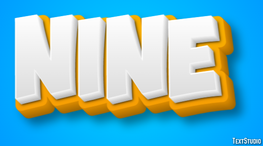 Nine Text effect