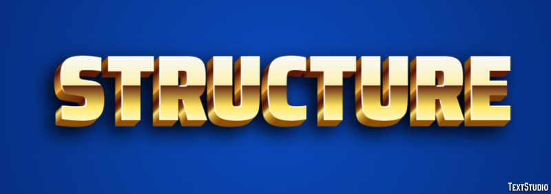 Structure Text Effect