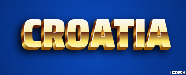 Croatia Text Effect