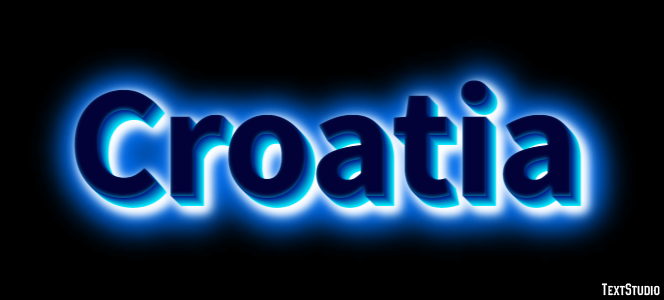 Croatia Text effect