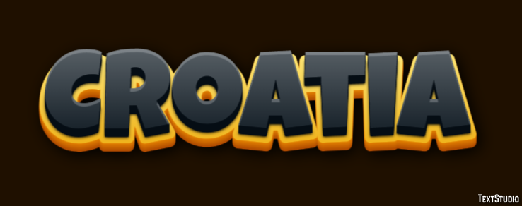 Croatia Text effect