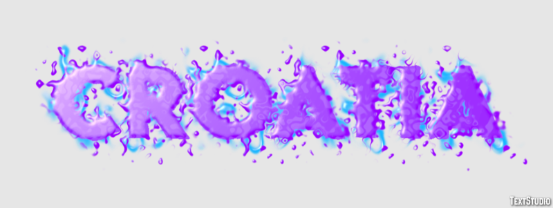 Croatia Text effect