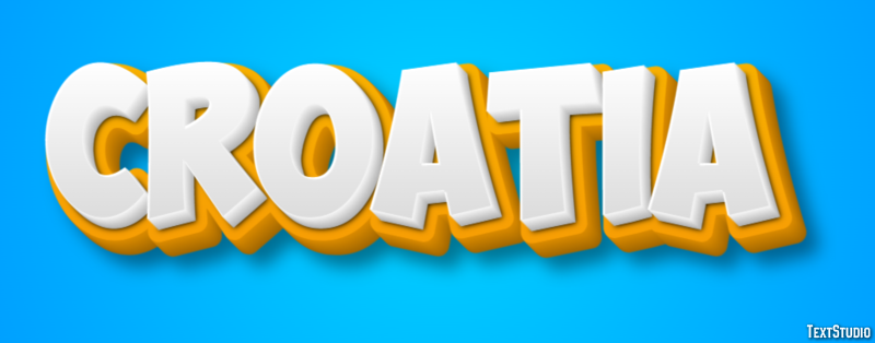 Croatia Text Effect