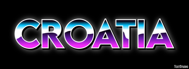 Croatia Text effect