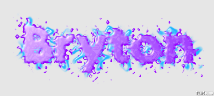 Bryton Text effect