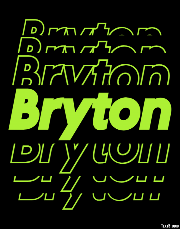 Bryton Text Effect