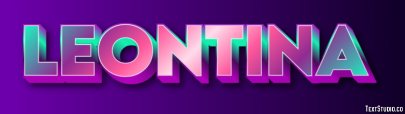 Leontina Efecto de texto