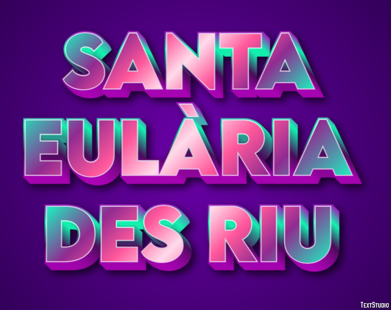 Santa Eulària des Riu Efekt tekstowy