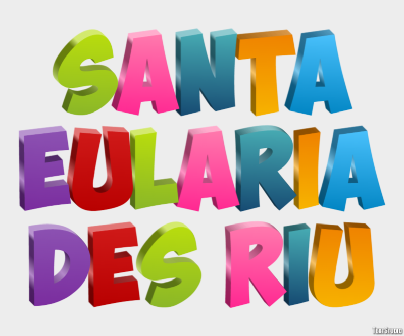 Santa Eulària des Riu Efekt tekstowy