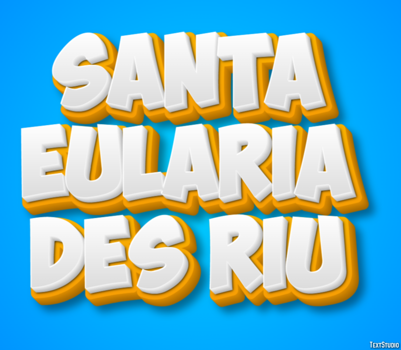 Santa Eulària des Riu Efekt tekstowy