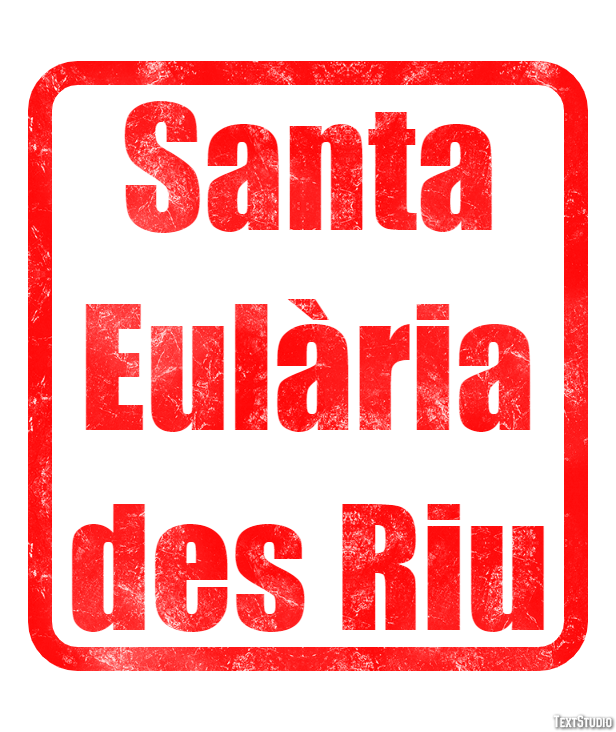 Santa Eulària des Riu Texteffekt