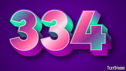 334 Text Effect