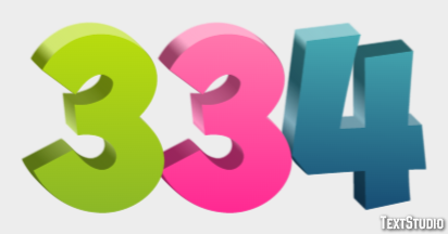 334 Text effect
