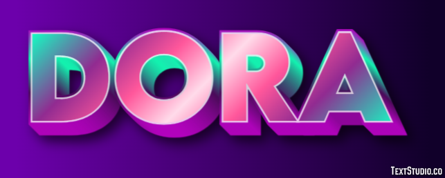 Dora Effetto testo