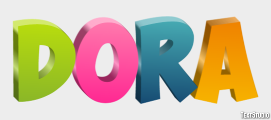 Dora Effet de Texte