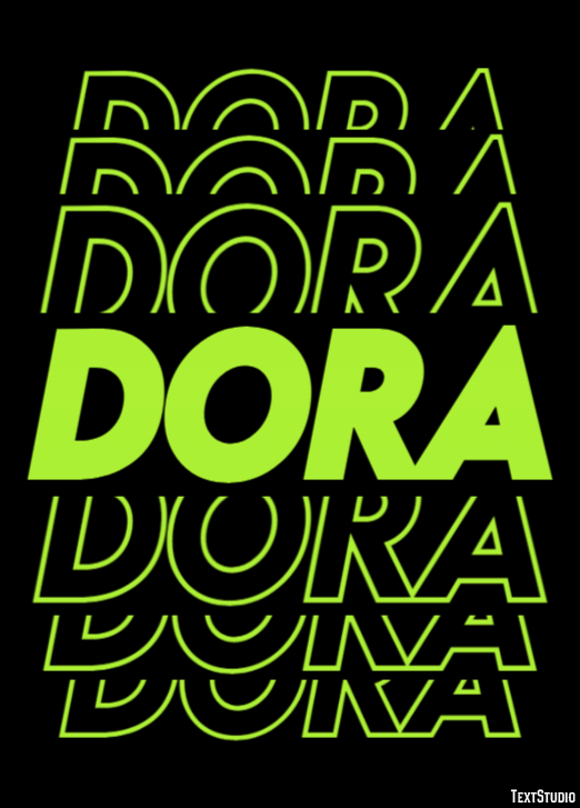 Dora Effetto testo