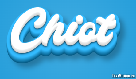 Chiot Effet de texte