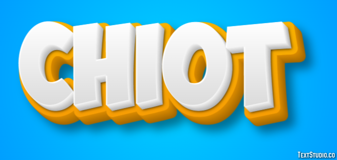 Chiot Effet de texte