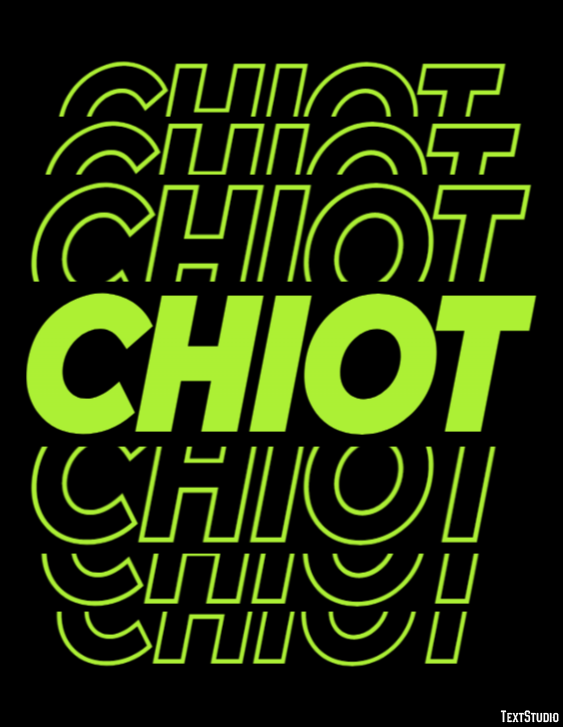 Chiot Effet de texte