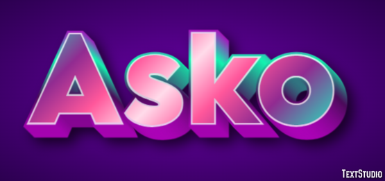 Asko Text Effect