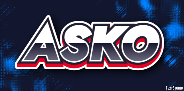 Asko Text Effect