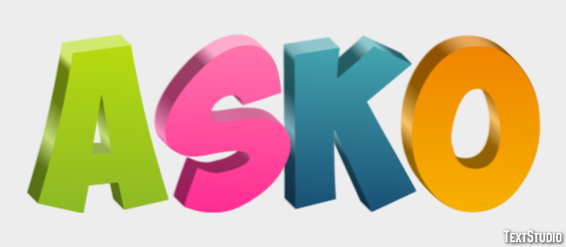 Asko Text Effect