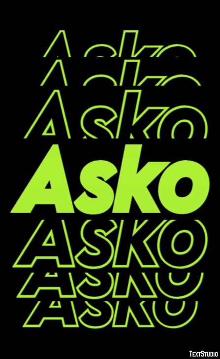 Asko Text Effect