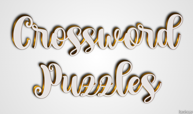Crossword Puzzles テキスト効果