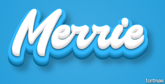 Merrie Tekst Effect