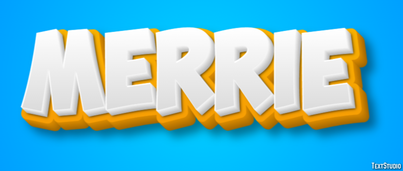 Merrie Tekst Effect