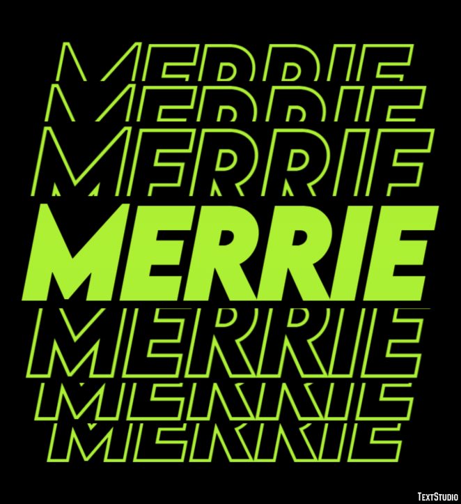 Merrie Tekst Effect