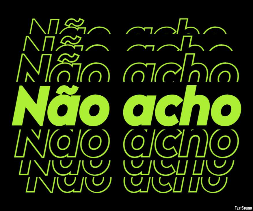 Não acho Efeito de texto