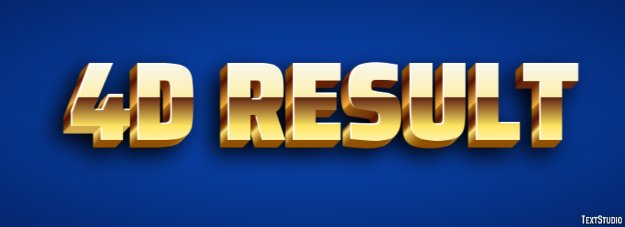 4d Result Text effect