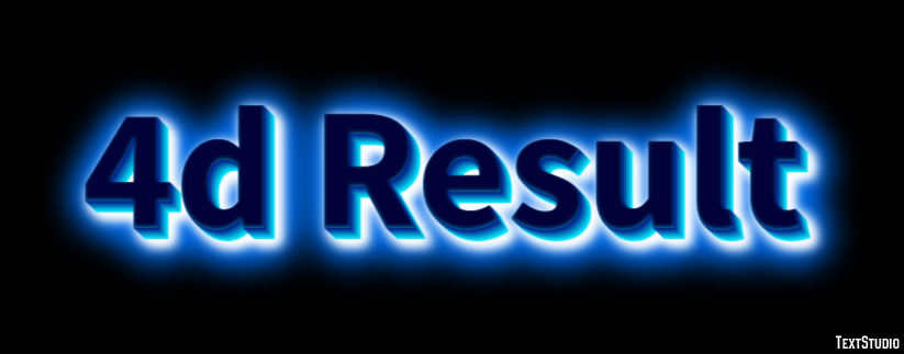 4d Result Text effect