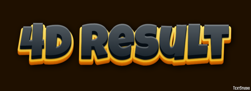 4d Result Text effect