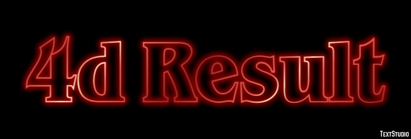 4d Result Text effect