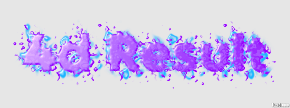 4d Result Text effect