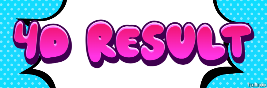4d Result Text effect